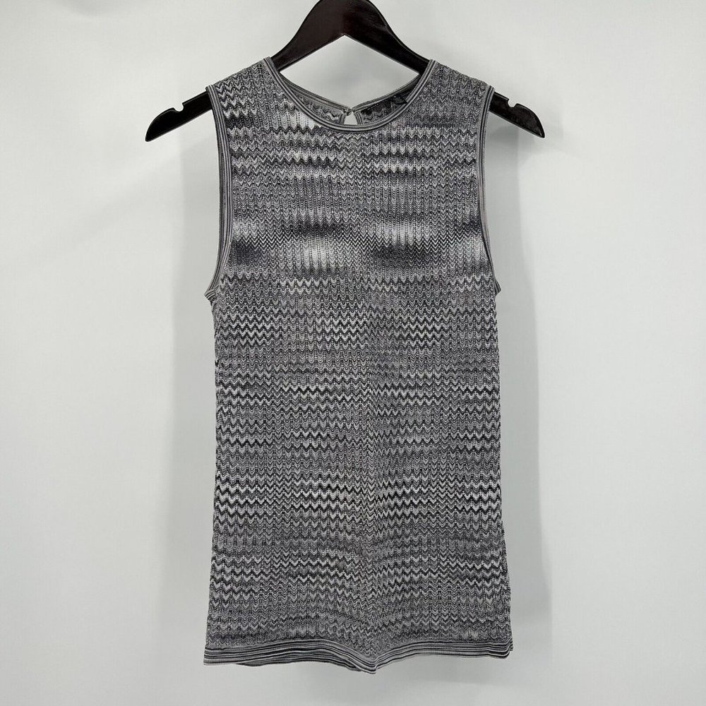 White House Black Market Gray Sleeveless Sweater